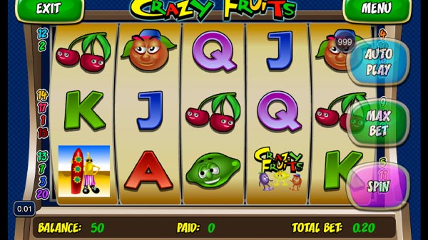 Игровой автомат Crazy Fruits с игрой на деньги