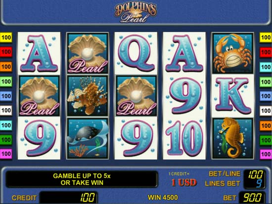 Игровой автомат Dolphin's Pearl Дельфины играть онлайн бесплатно
