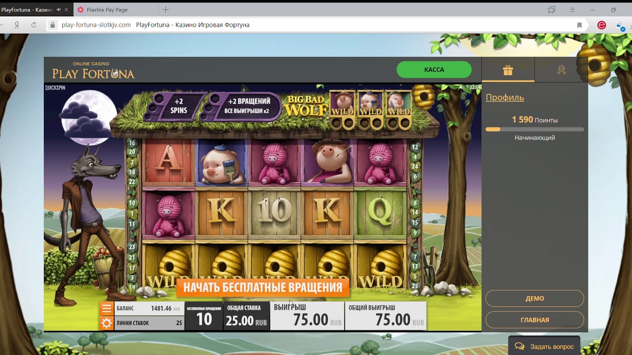 Плей Фортуна - обзор официального сайта онлайн-казино Play.