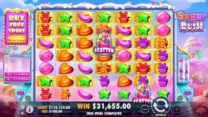 Sugar Rush Шуга Раш играть на деньги и.