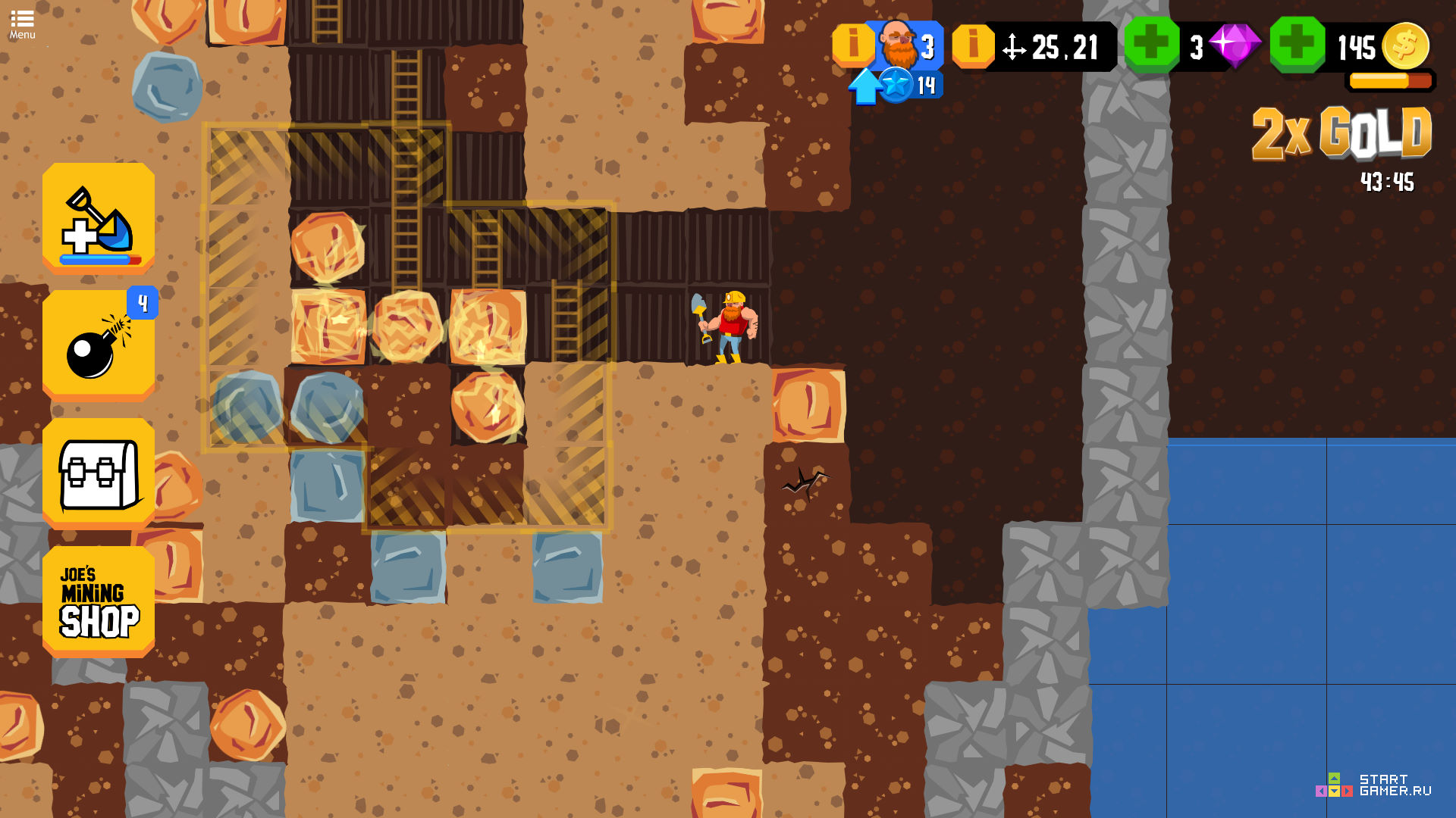 Игра Золотоискатель - играть онлайн бесплатно