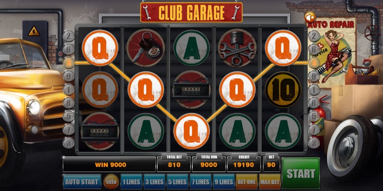 Играть в азартный автомат Garage без регистрации.