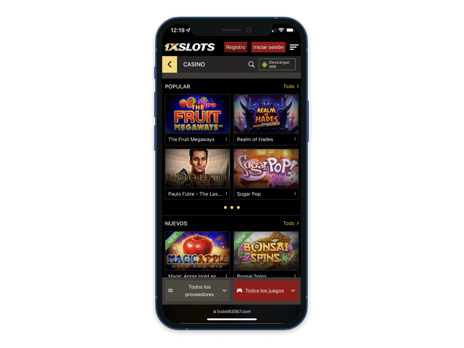 Скачать приложение 1xSlots на андроид Android.
