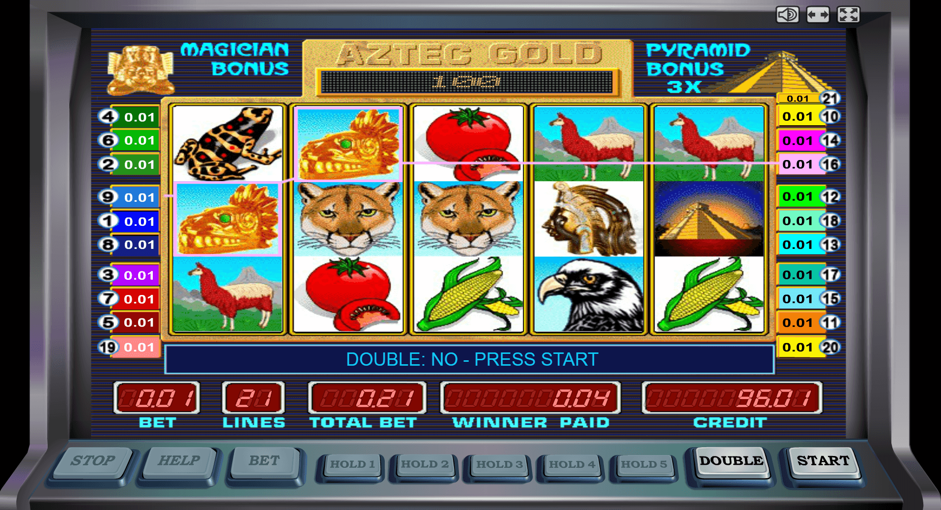 Игровой автомат Пирамиды играть бесплатно в Aztec Gold онлайн