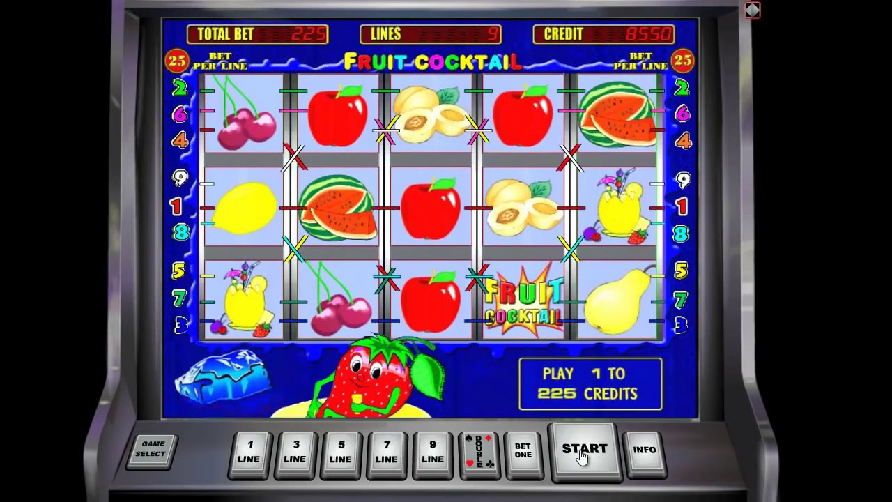 Популярный игровой автомат Fruit Cocktail на реальные.