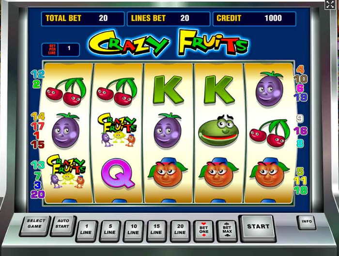 Игровой автомат Crazy Fruits Играть в демо слота.