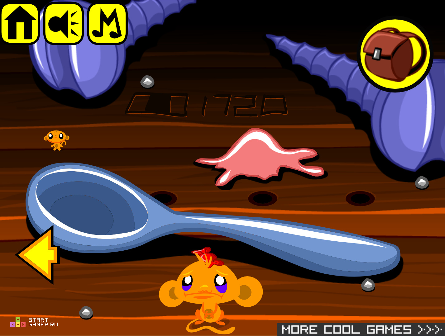 Игры Счастливая обезьянка Играть онлайн.