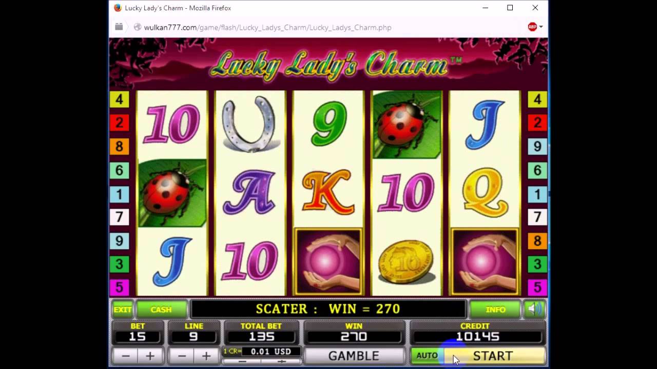 Игровой автомат Lucky Lady Charm Deluxe с игрой.