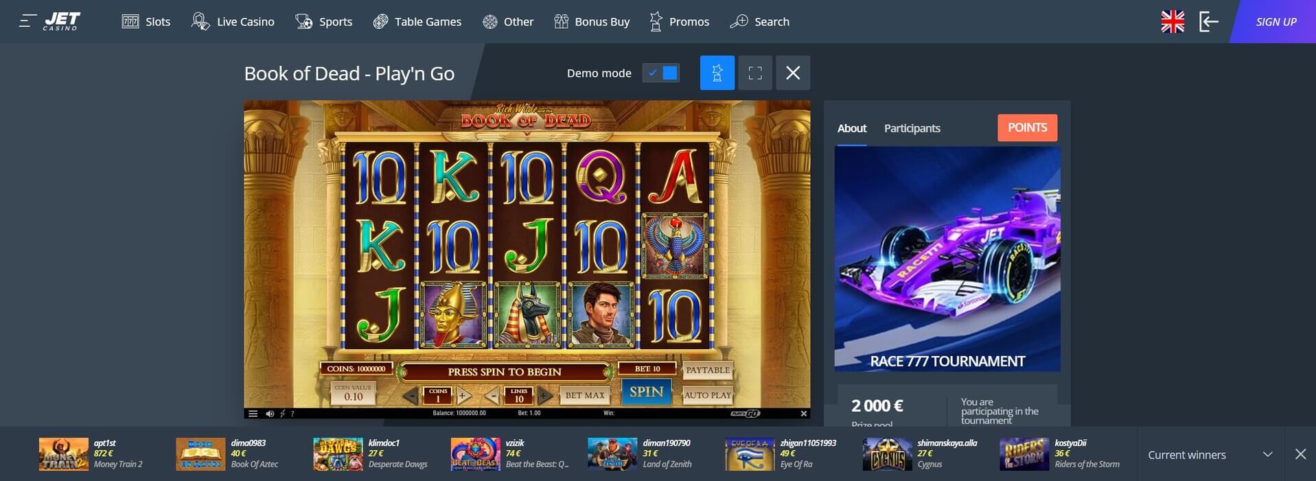 Jet Casino - официальный сайт Кэшбэк до 10% каждую неделю