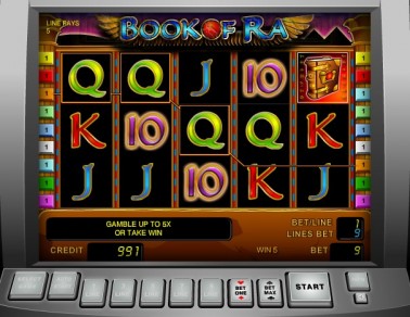 Book of Ra Deluxe 10 с балансом 5000 кредитов.
