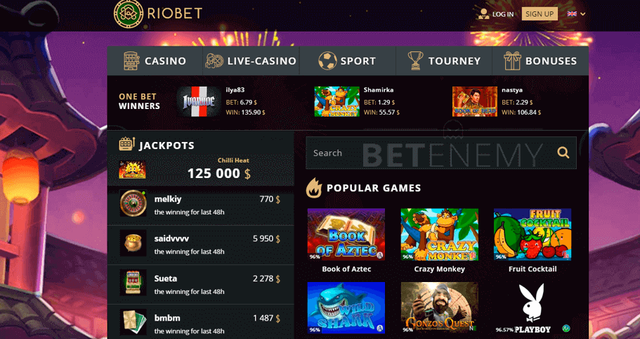 Риобет официальный сайт, игровые автоматы Riobet.