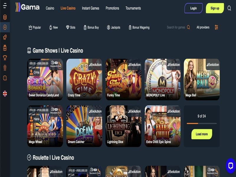 Бонусы онлайн казино Gama Casino Гама