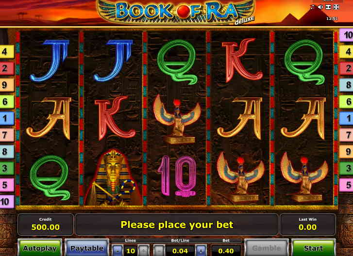 Играть в игровой автомат Book of Ra Deluxe Книжки Делюкс.