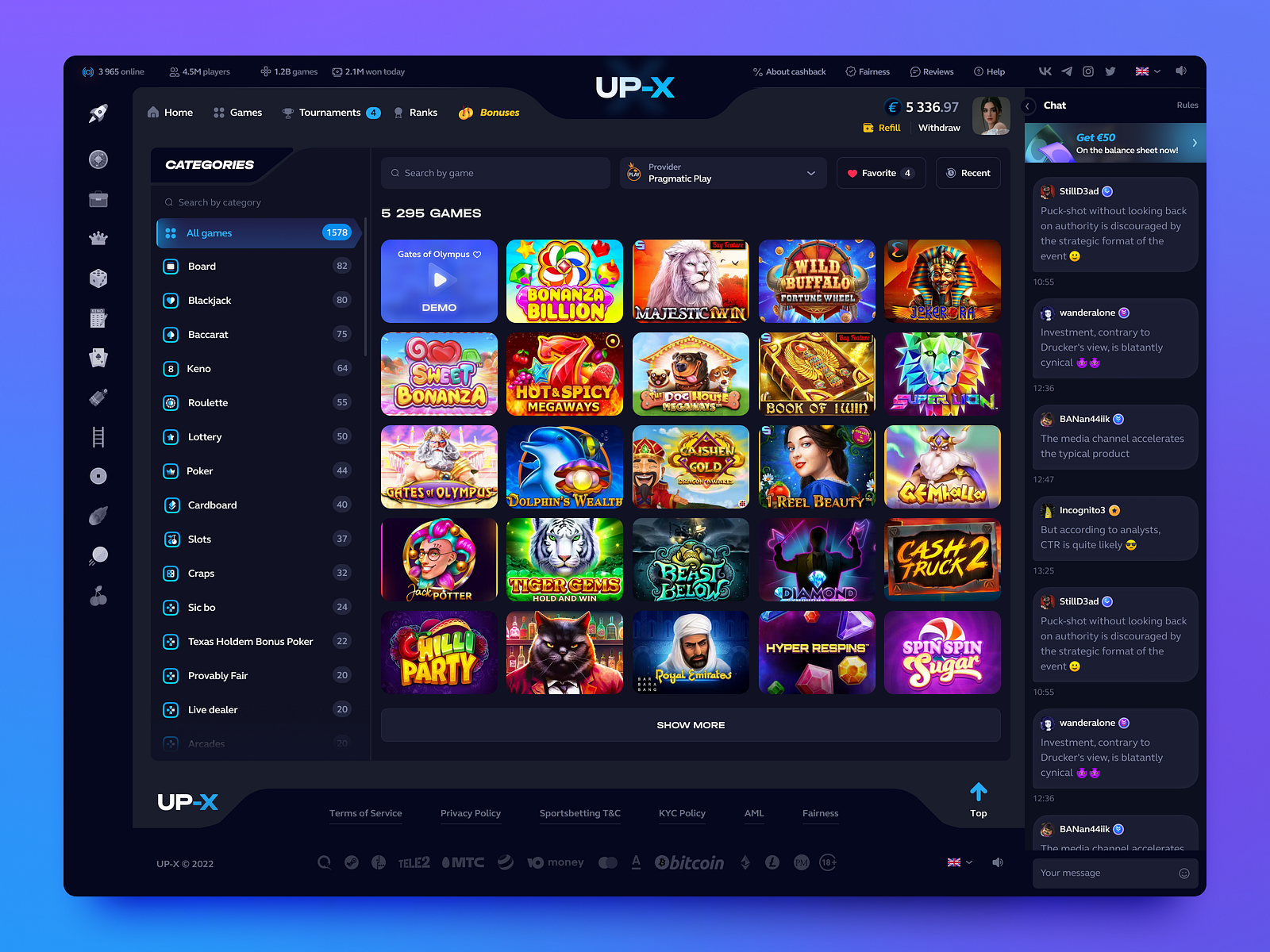Официальный сайт Up X - казино и мгновенные игры