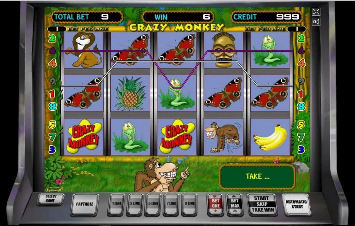 Игровой автомат Crazy Monkey Крейзи Манки ᐈ играть онлайн.