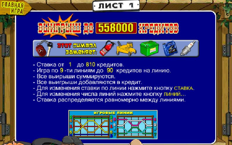 Игровой автомат Garage Гараж играть бесплатно онлайн