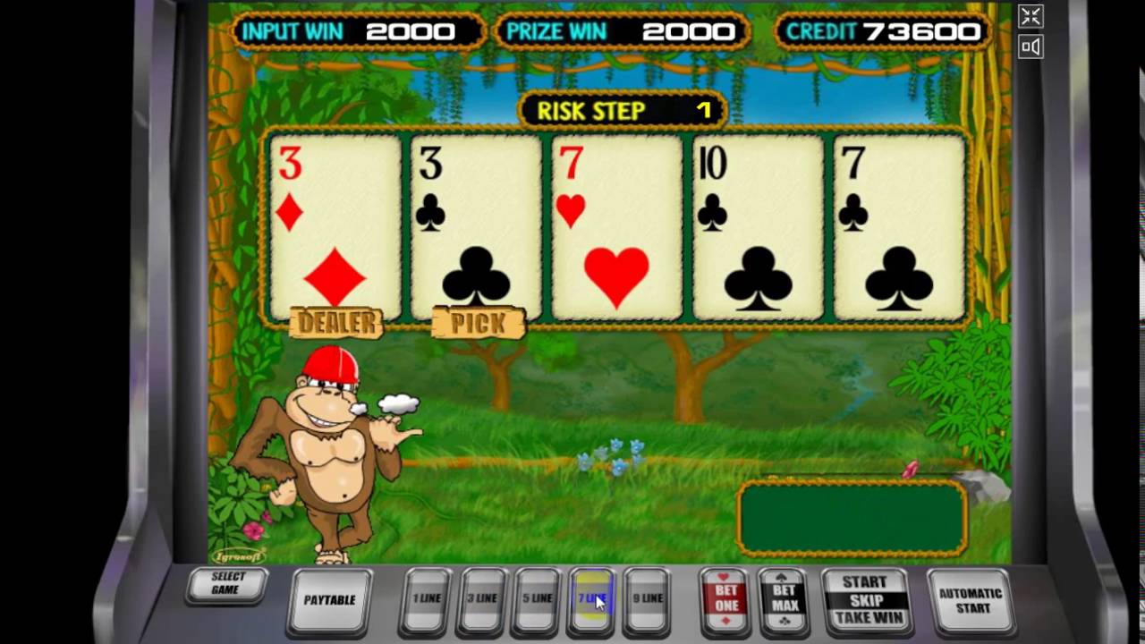 Игровой автомат Обезьянки Crazy Monkey бесплатно играть в.
