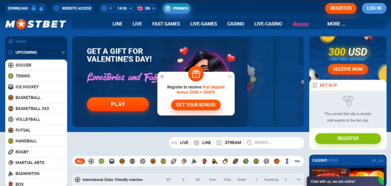 Регистрация MostBet - доступ к онлайн-логину и открытие счета