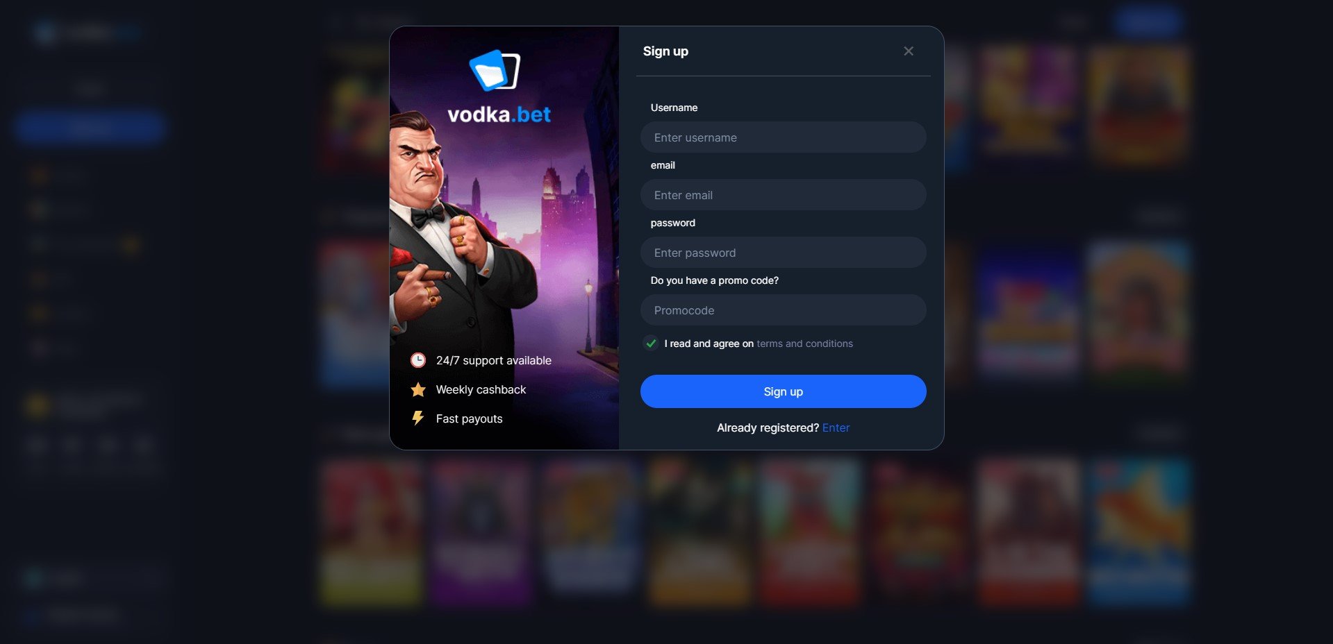 VODKA - премиум онлайн-казино