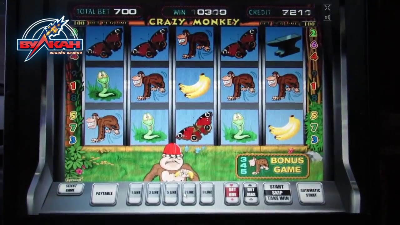 Бесплатный игровой автомат Crazy Monkey Обезьянки, Крейзи Манки