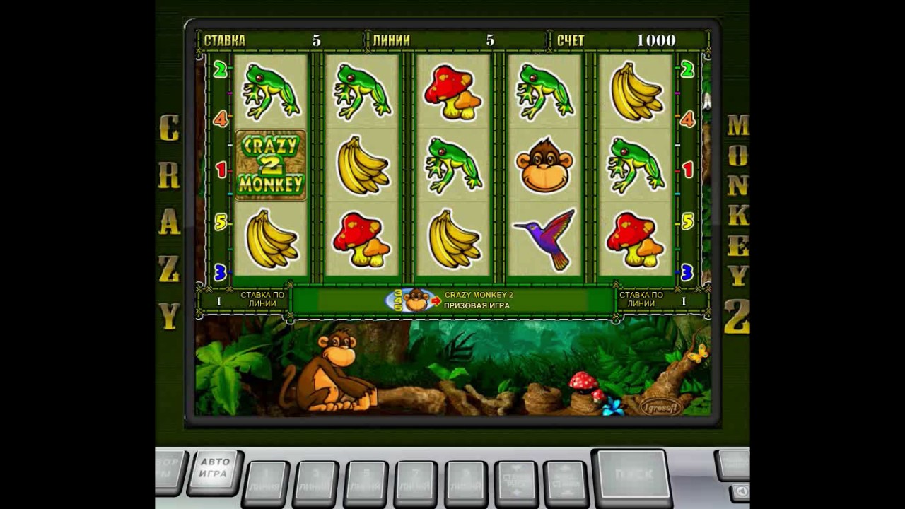 Игровой автомат Обезьянки Crazy Monkey играть бесплатно онлайн