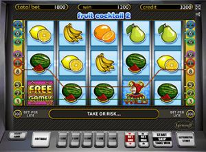 Игровой автомат Fruit Cocktail Клубнички играть онлайн