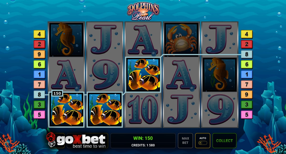 Игровой автомат Dolphins Дельфины онлайн бесплатно