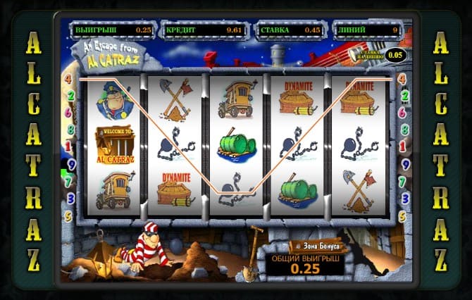 Автомат Alcatraz Алькатрас играть бесплатно онлайн