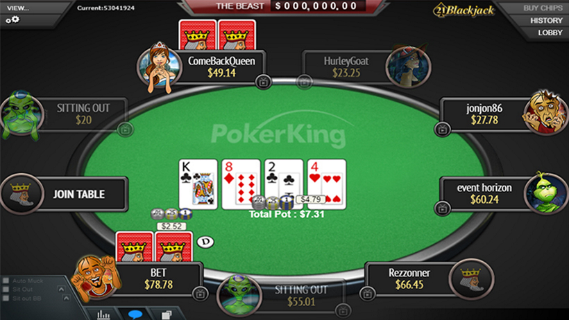 PokerKing — официальный сайт, играть на реальные.