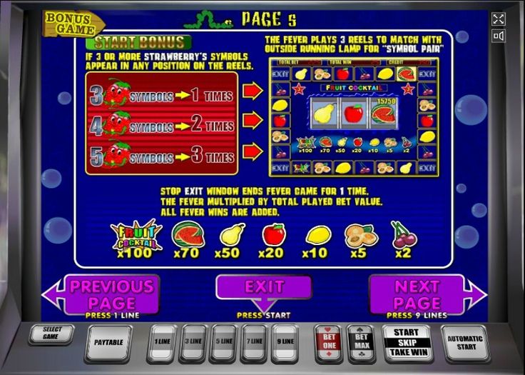 Игровой автомат Fruit Cocktail - играть онлайн в официальном.
