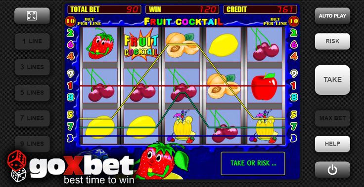 Игровой автомат Клубнички - Играть Fruit Cocktail онлайн бесплатно.