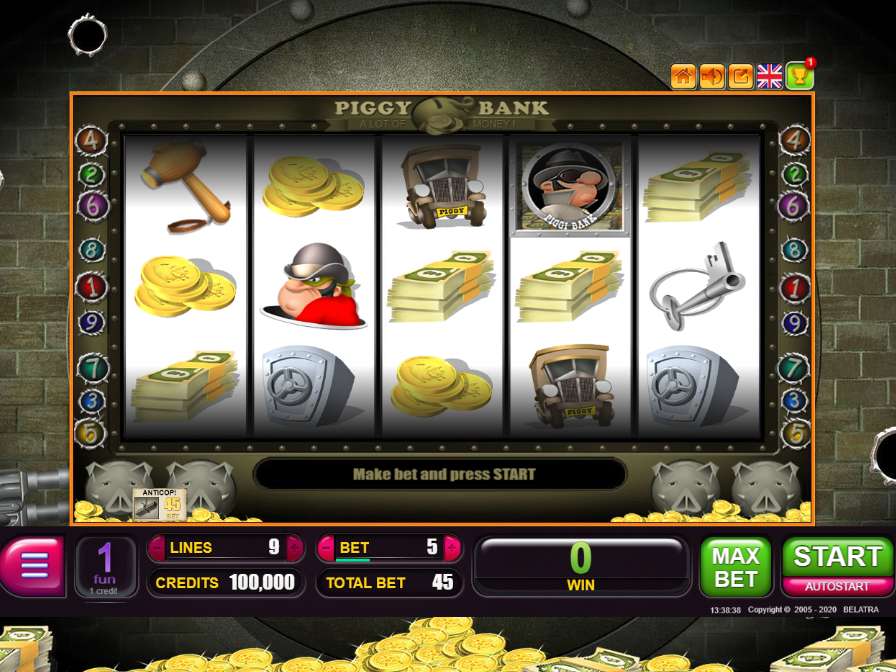 Слот Piggy Bank — играть бесплатно и без регистрации
