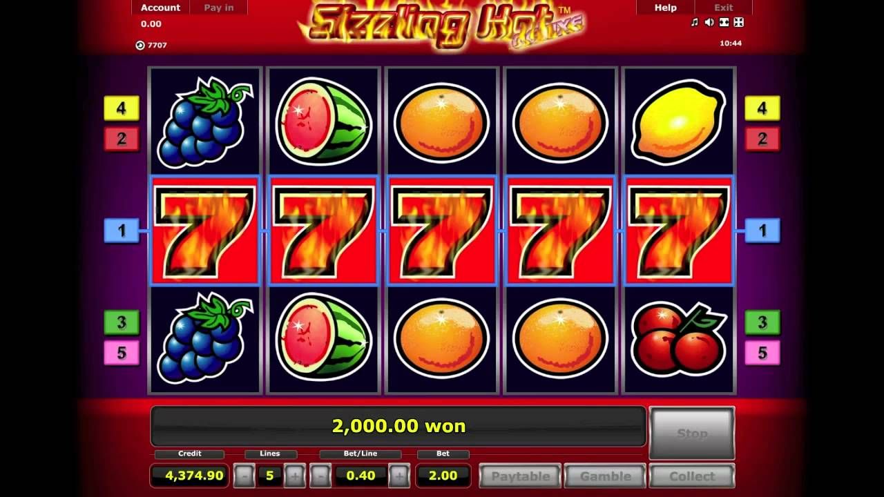 Игровые автоматы - Sizzling Hot Сизлинг Хот играть.