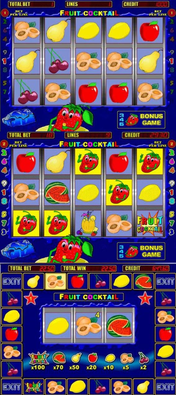Игровой автомат Клубнички ᐈ Играть бесплатно в Fruit Cocktail.
