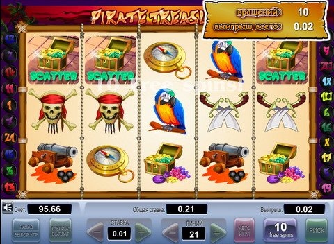 Сокровища Пиратов играть онлайн Игры ВКонтакте