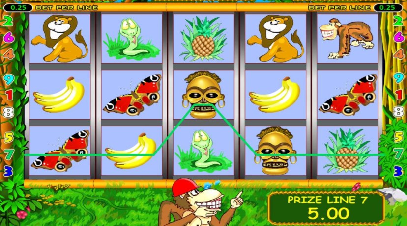 Игровой автомат Обезьянки бесплатно - играть онлайн в Crazy.