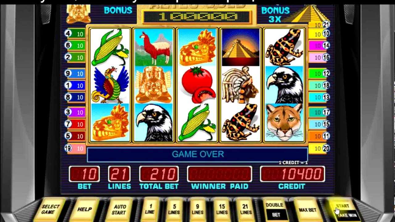Игровой Автомат Пирамида Aztec Gold от Mega Jack 21+